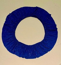 Custom-Made HOOP COVER Rhythmic Gymnastics-MED 50-80cm -ROYAL BLUE Shimmer-NEW