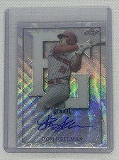 2021 LEAF METAL PERFECT GAME DOM HELLMAN AUTO SILVER WAVE REFRACTOR 6/12