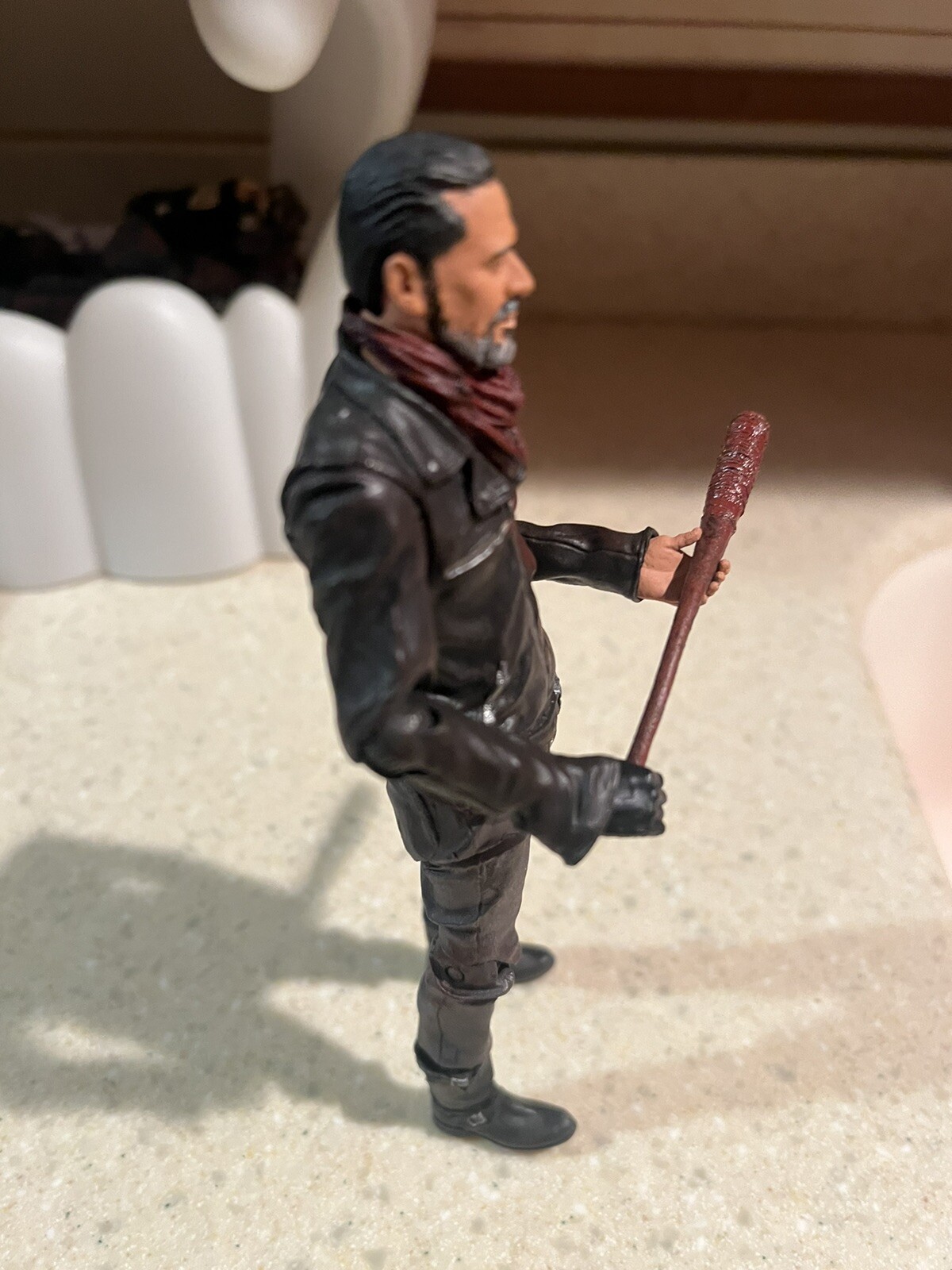 The Walking Dead "Bloody" NEGAN Figure AMC Walmart Exclusive McFarlane LOOSE