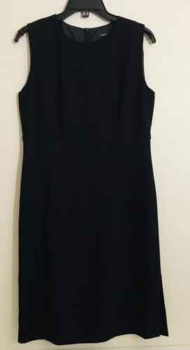 B. Young women black dress size 38 , zip in back no sleeve crew neck - Picture 5 of 12