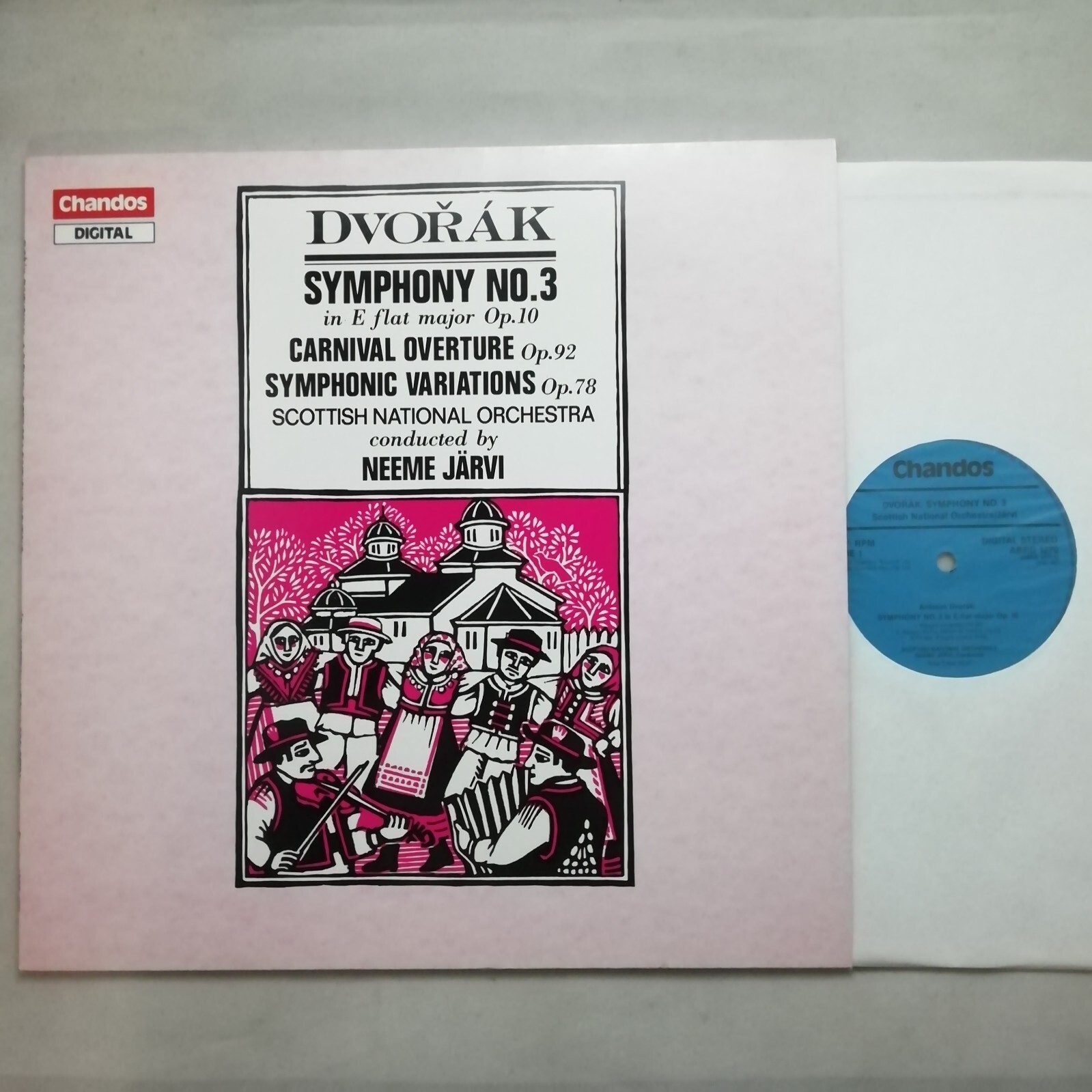 Chandos LP ABRD 1270: Dvořák - Symphony No. 3 etc. / Neeme Järvi / SNO