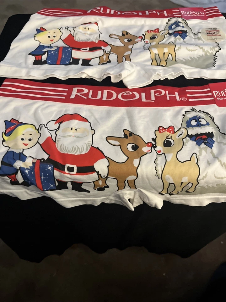MUJER BLANCO RUDOLPH & FRIENDS NIÑO PANTALONES CORTOS ROPA INTERIOR TALLA (XL-8) OBTIENES 2 NUEVO Foto 2 de 4