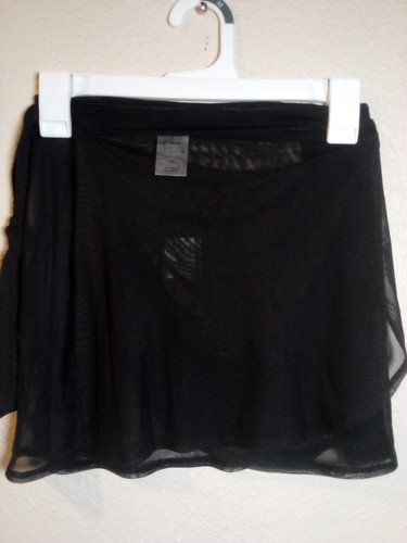Wild Fable XS (0-2) Black Sheer Mesh Side Tie Wrap Stretchy Cover Up Mini Skirt - Picture 4 of 6