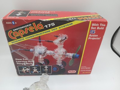 Jouet vintage Capsela 175 Motorisé Science Construction Play Tech #80-9175 INCOM