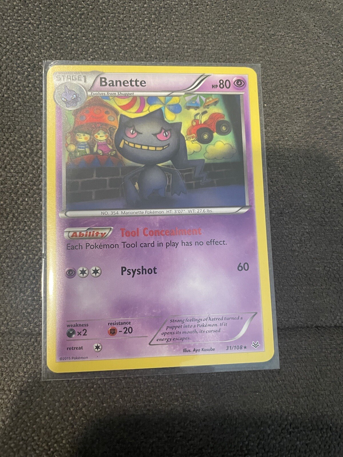2015 Pokemon Card TCG Banette Roaring Skies 31/108 Reverse Holo Rare * NM *