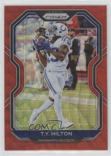 2020 Panini Prizm Football Red Wave Prizm T.Y. Hilton #83