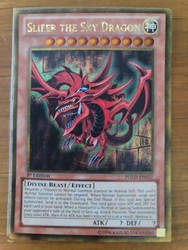 Slifer the Sky Dragon PGLD-EN032 Premium Gold 1st Edition Secret Rare