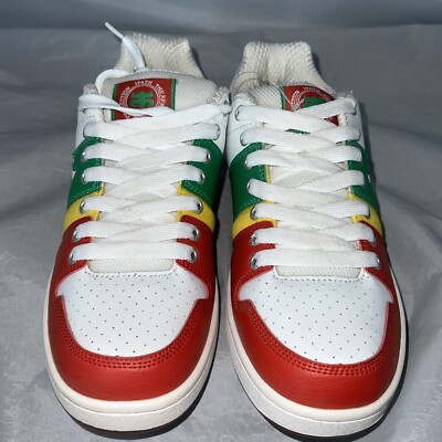 Sample) IPath Centennial Rasta Skateboarding Shoes Size 9 Mens Y2K
