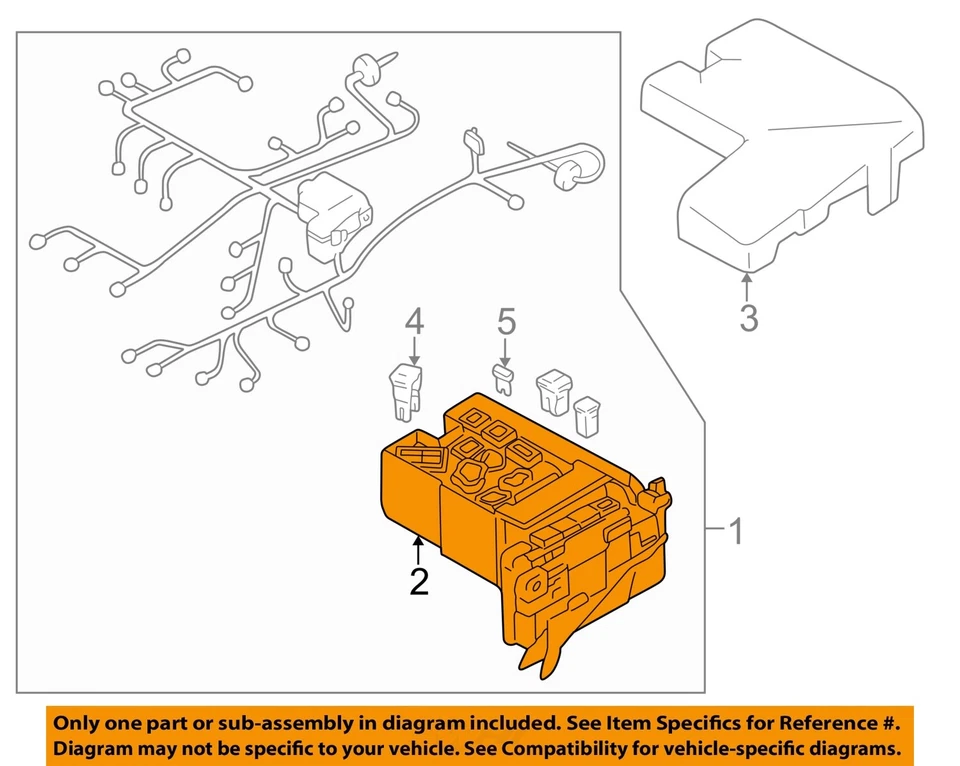 Used Fuse Box Engine fits: 2002 Mitsubishi Eclipse engine compartment Cpe Grade - Image 3 of 4