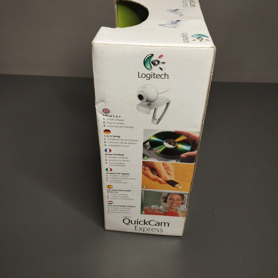 Logitech Quickcam Express Vintage Webcam Boxed Good Condition  - Image 3 of 4