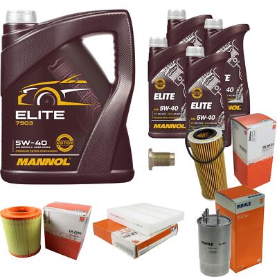 MAHLE Inspektionspaket 9 L MANNOL Elite 5W-40 für Alfa Romeo 159 Sportwagon 2.4