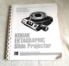 Kodak Carousal and Ektagraphic Slide Projectors Operating Manual Instructions