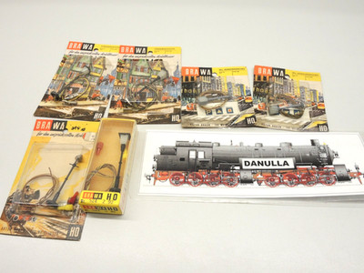 Brawa 520, 524, 571, 519  HO Straßenlampen, etc, vintage unbespielt 6 x OVP