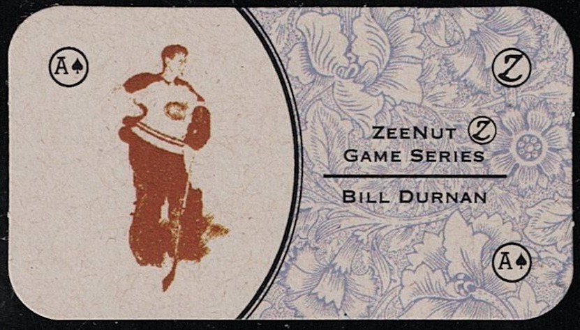 BILL DURNAN - 2011 'Z' Game Series HOCKEY Card - MONTREAL CANADIENS CHAMPION
