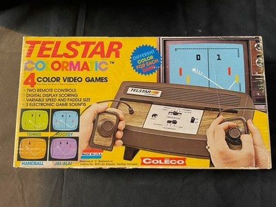 Coleco Telstar Video Game Console 70's TV Tennis Hockey Handball, Model 6040