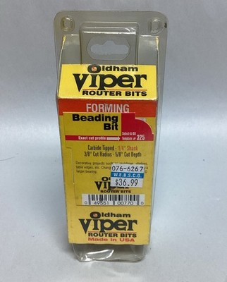 Oldham Viper Router Bit FORMING 1/4'' Carbide Tipped #325 - Free Shipping