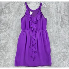 Suzi Chin for Maggy Boutique Dress Womens 14 Silk Ruffle Evening Event Wedding