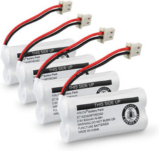 4 Pack Cordless Phone Batteries for Vtech BT162342 BT183342 BT266342 AT T EL5230