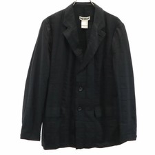 ISSEY MIYAKE Men's Tailored Jacket 90S Japan Pleated Size M Black