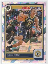 #139 Isaiah Wong 2023-24 Premium Stock Silver Ice Prizm RC Indiana Pacers