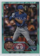 2023 Topps Chrome Aqua Lava Refractor 187/199 Bubba Thompson #58 ut4