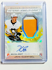 2025-26 Black Diamond Jewels of the Draft Patch Autographs Jake Guentzel /49