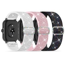 3 Pack Nylon Bands Compatible with Woneligo/Fitpolo Smart Watch, 22Mm Soft Elast