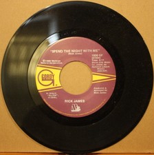RICK JAMES **Spend The Night With Me** Boogie Funk 45 on GORDY 1806GF