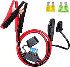 10AWG Alligator Clip to SAE Quick Release Adapter for Batteries