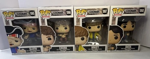 Funko Pop! Movies - The Goonies Lot Set of 4 Vinyl Figures + Goonies DVD