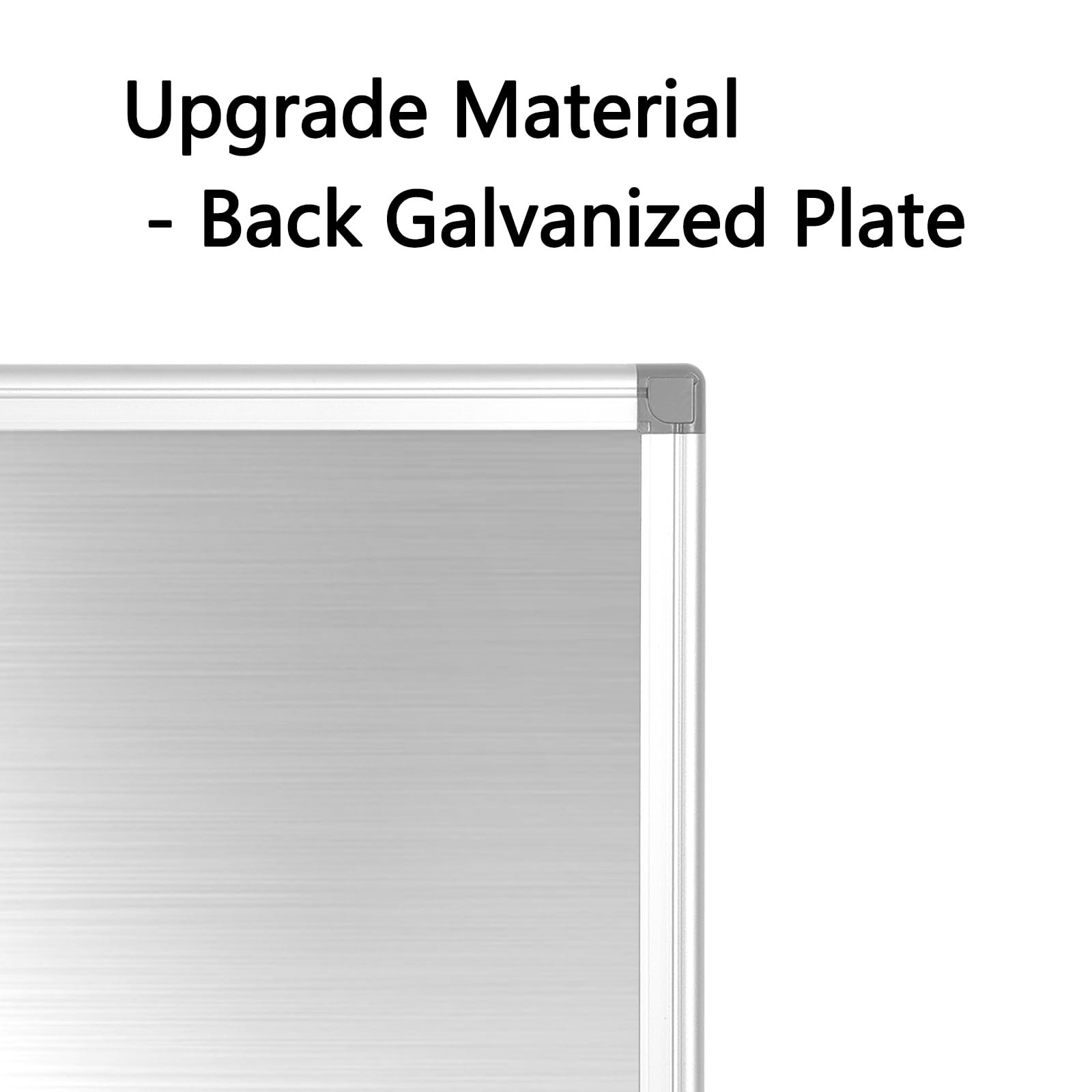 Upgraded Monthly Calendar Dry Erase White Board & Cork Bulletin 13"X17"Aluminum