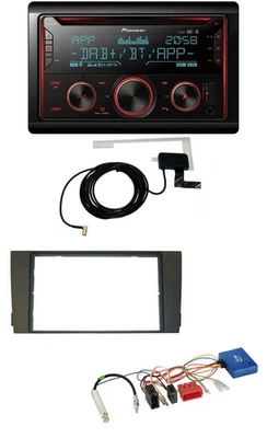 Pioneer 2DIN CAN-Bus DAB USB CD Bluetooth Autoradio für Audi A6 2002-2005 schwar - Bild 1 von 4