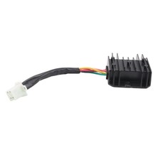Universal 4 Wire Full Black Motorcycle Regulator Rectifier 12V DC Bike7551