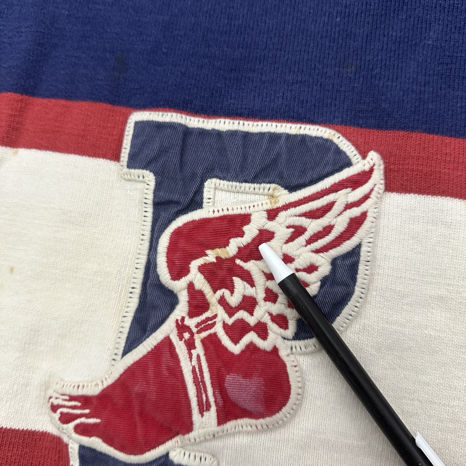 Vintage Super  Rare 90s Polo Ralph Lauren P Wing T-shirt. Size Large USA Made thumbnail 3