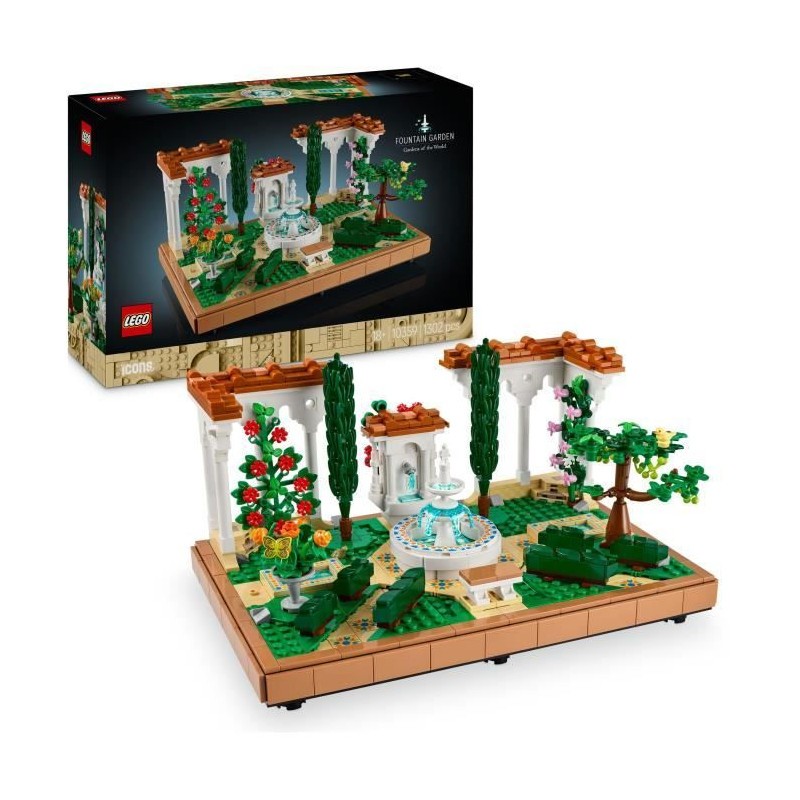 LEGO Icons 10359 Le jardin andalou pour adultes passionnés de botanique
