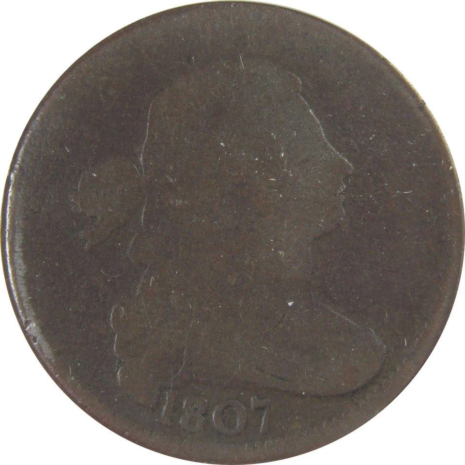 1807 Draped Bust Large Cent G 4 ANACS Rotated Die Error SKU:CPC1195 - Image 3 of 4