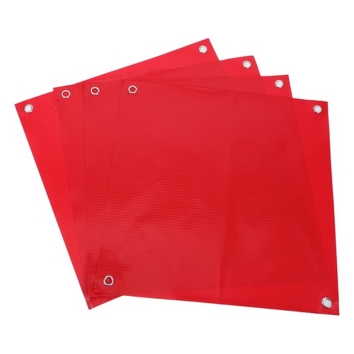  4pcs Traffic Safety Plastic Flag Pvc Warning Flags Plastic Safety Warning Flags - Zdjęcie 1 z 12