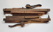 Pair of THE STAR Carpet Stretcher & Tacker-Vintage Carpet Laying Tool Primitive