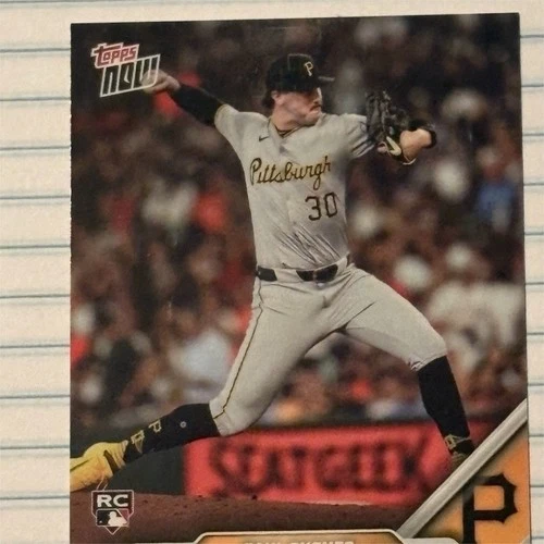 Topps 2024 Now Rookie Paul Skenes #491 Pittsburgh Pirates Base Card