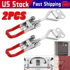 2 PCS Steel Toggle Latch Catch Adjustable Lock Clamp Anti-rust Clip For Box Case