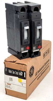 Lot of 2 - THED113030 GE 30 Amp 277 Volt Circuit Breaker - Next Day Option - New