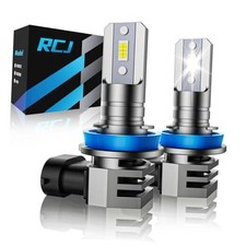 H11 Bulbs, H8/H9/H16 Fog Light 6000K with Cooling Fan, H11/H8/H9 Cool White