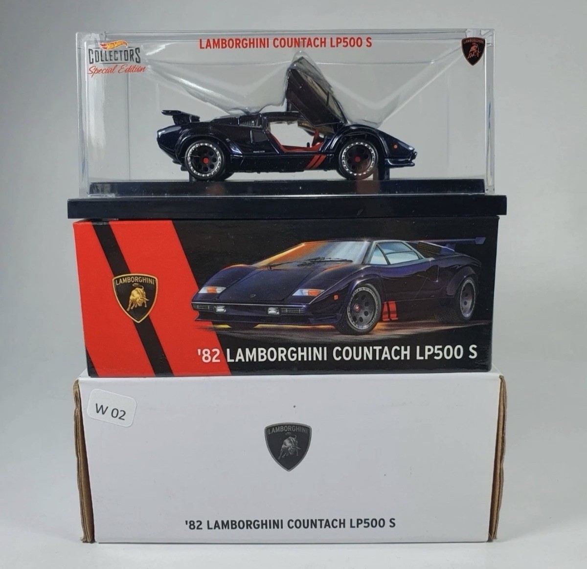 Hot Wheels RLC 1982 Lamborghini Countach LP500 S Black