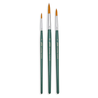 Pebeo 829298 Schulmalpinselset, 3-Teilig, Synthetisches Haar, Rund, Nummer 4,8 U