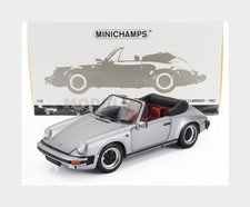MINICHAMPS 100063034 Porsche - 911 3.2 Carrera Cabriolet 1983 - Grey Met - 1/18
