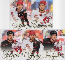 2025-26 FLEER FLAIR TEAM SET - CAROLINA HURRICANES AHO JARVIS SVECHNIKOV SLAVIN