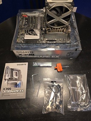 GIGABYTE X399 Designare EX TR4 Motherboard w/ AMD ThreadRipper 1950X CPU & Fan