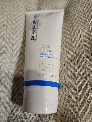 DermaBrush Body Scrub Peppermint 6.7 fl oz/200 mL NEW & SEALED 