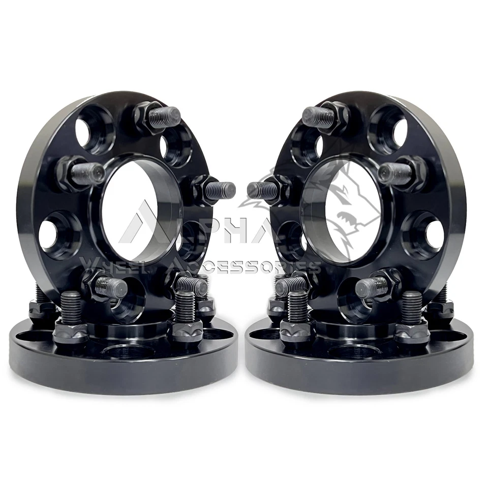 4Pc 5x4.5 Hub-Centric Wheel Spacers 25mm For 2015-Newer Ford Mustang GT EcoBoost - Image 2 of 4