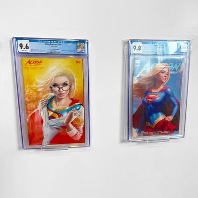 Premium Comic Book Clear Floating Display Wall Stand for CGC Display and Hanger